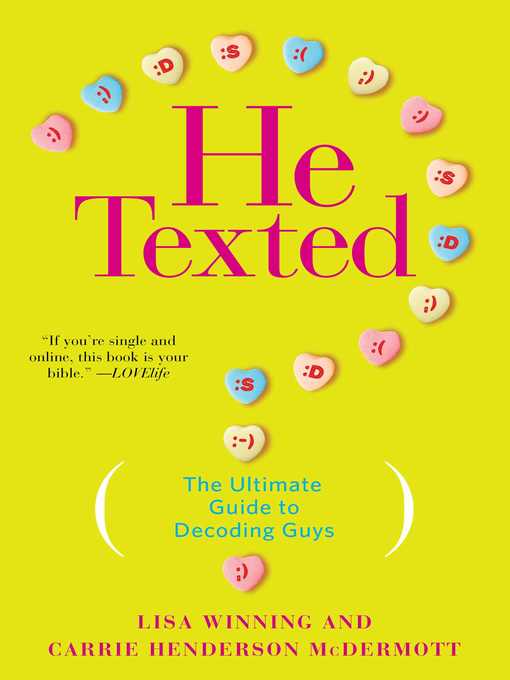Title details for He Texted by Lisa Winning - Wait list